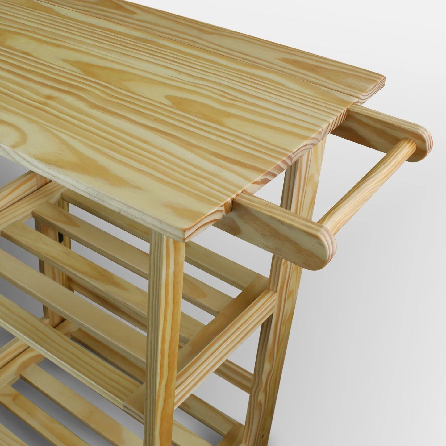 372-30 Trek Folding Kitchen Cart - Natural