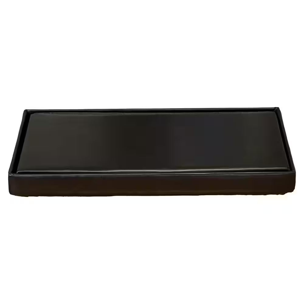 Black Storage Ottoman