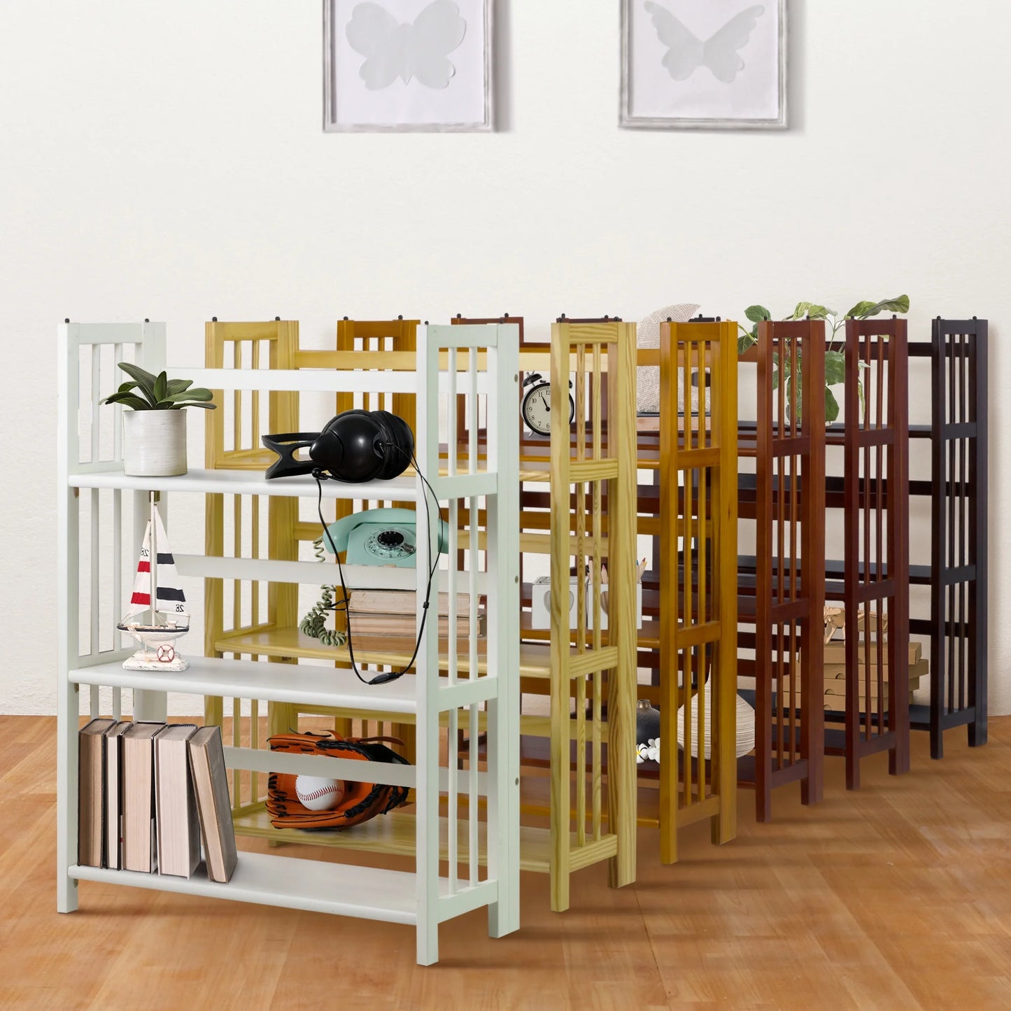 Yu Shan CO USA Ltd 330-20 3 Tier Folding Bookcase Natural
