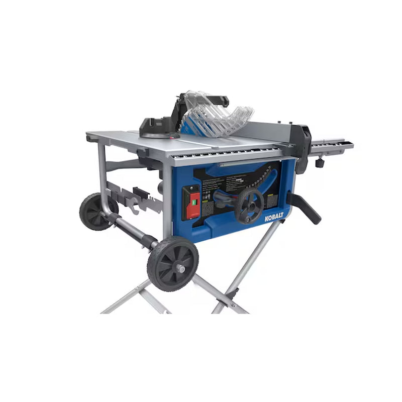 10-In 15 -Amp 120 -Volt Portable Jobsite Table Saw with Folding Stand