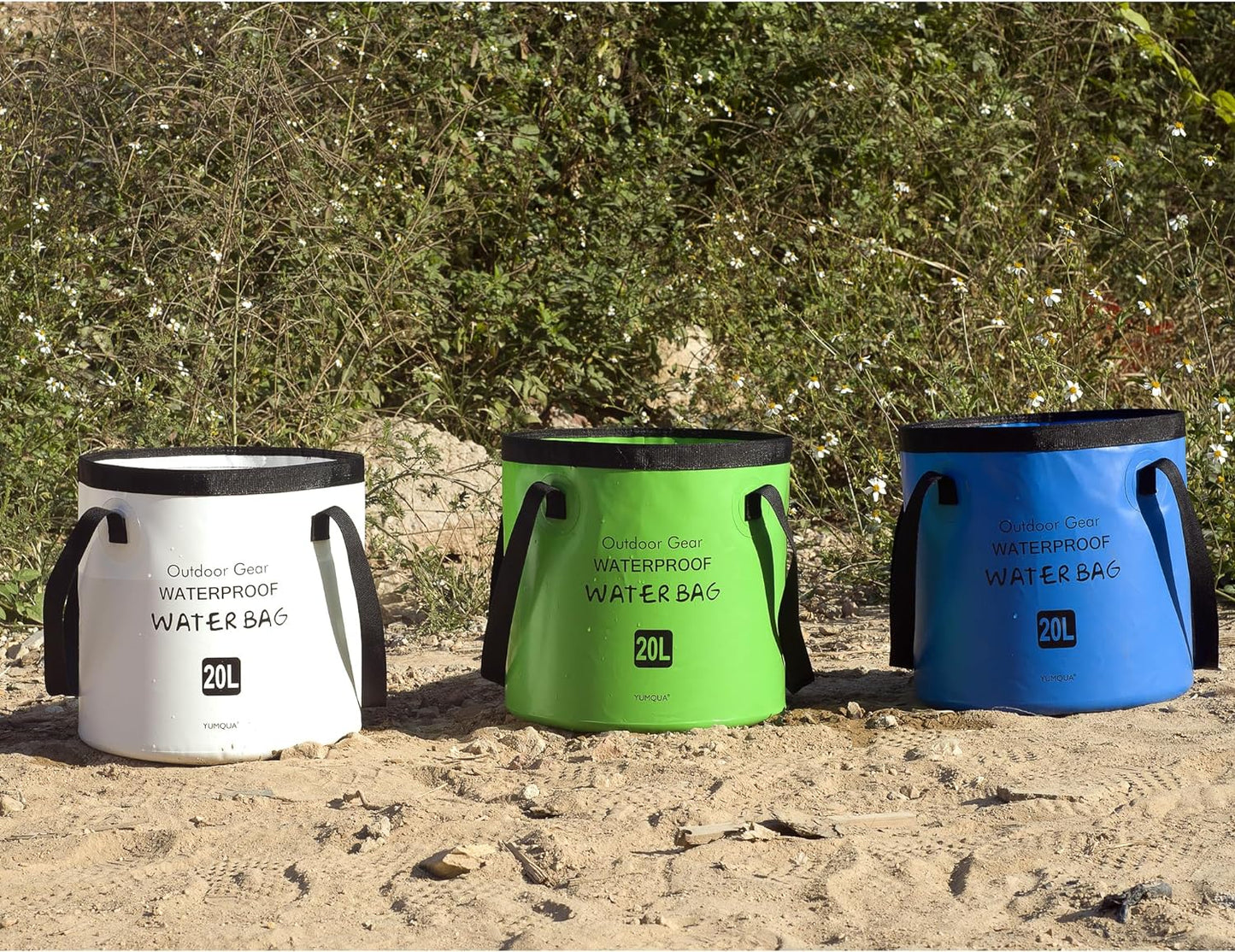 Collapsible Bucket 5 Gallon, Multifunctional Portable Folding Bucket Water Container Wash Basin for Camping Fishing Hiking Traveling Backpacking Outdoor Survival Gardening Car Washing