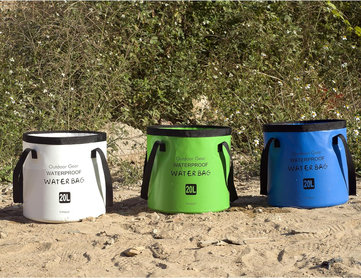 Collapsible Bucket 5 Gallon, Multifunctional Portable Folding Bucket Water Container Wash Basin for Camping Fishing Hiking Traveling Backpacking Outdoor Survival Gardening Car Washing