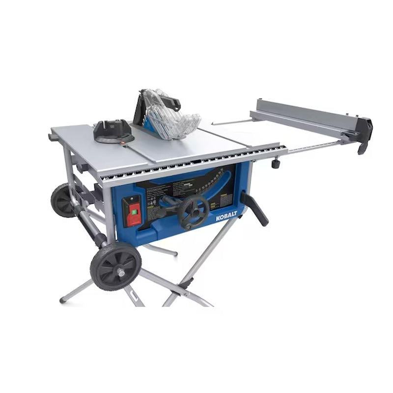 10-In 15 -Amp 120 -Volt Portable Jobsite Table Saw with Folding Stand