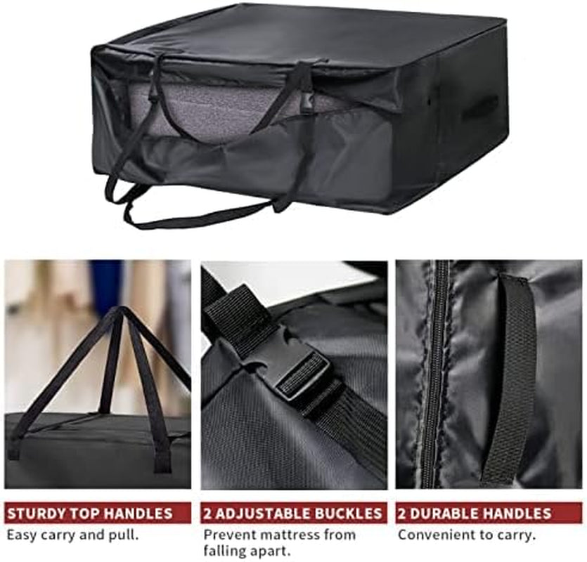 Folding Mattress Storage Bag, Carry Case for Tri Fold Mattress with Zipper, Foldable Memory Foam Mattress Carrying Case Fits 3-4 Inch Twin Trifold Mattress