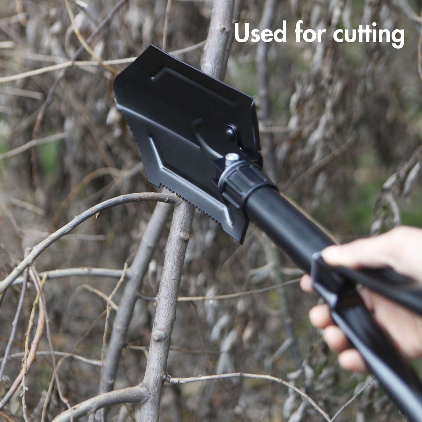 Heavy Duty Steel Folding Shovel, Black, Model 4803