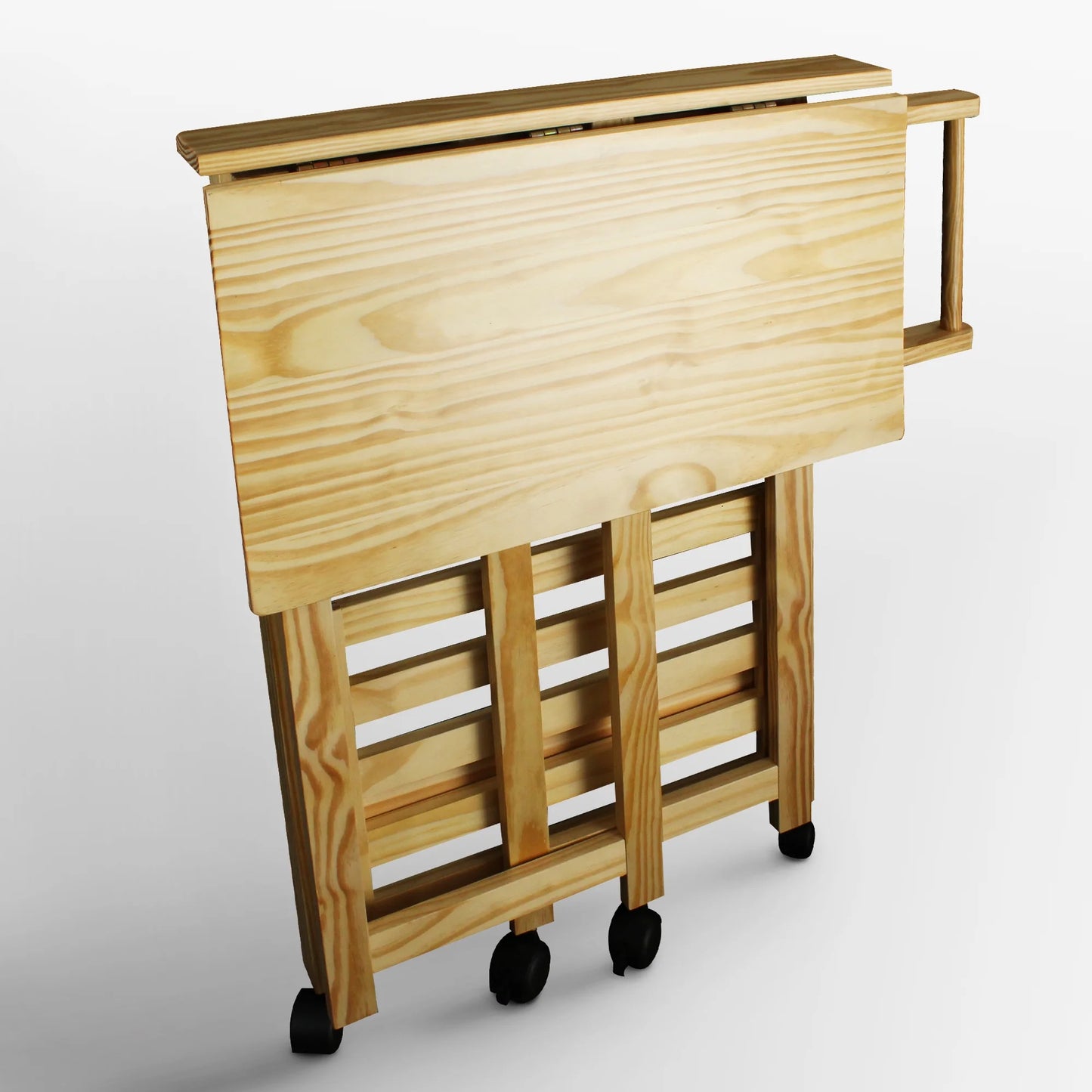 372-30 Trek Folding Kitchen Cart - Natural