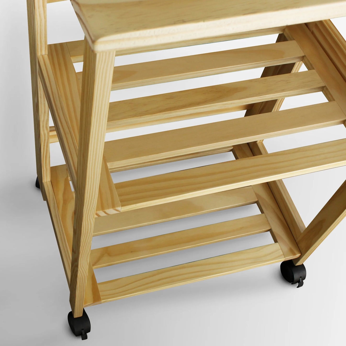 372-30 Trek Folding Kitchen Cart - Natural