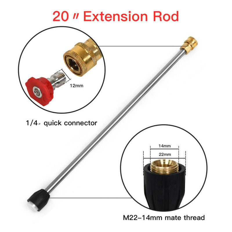 4000 PSI Pressure Washer Gun with 20-Inch Extension Wand Lance