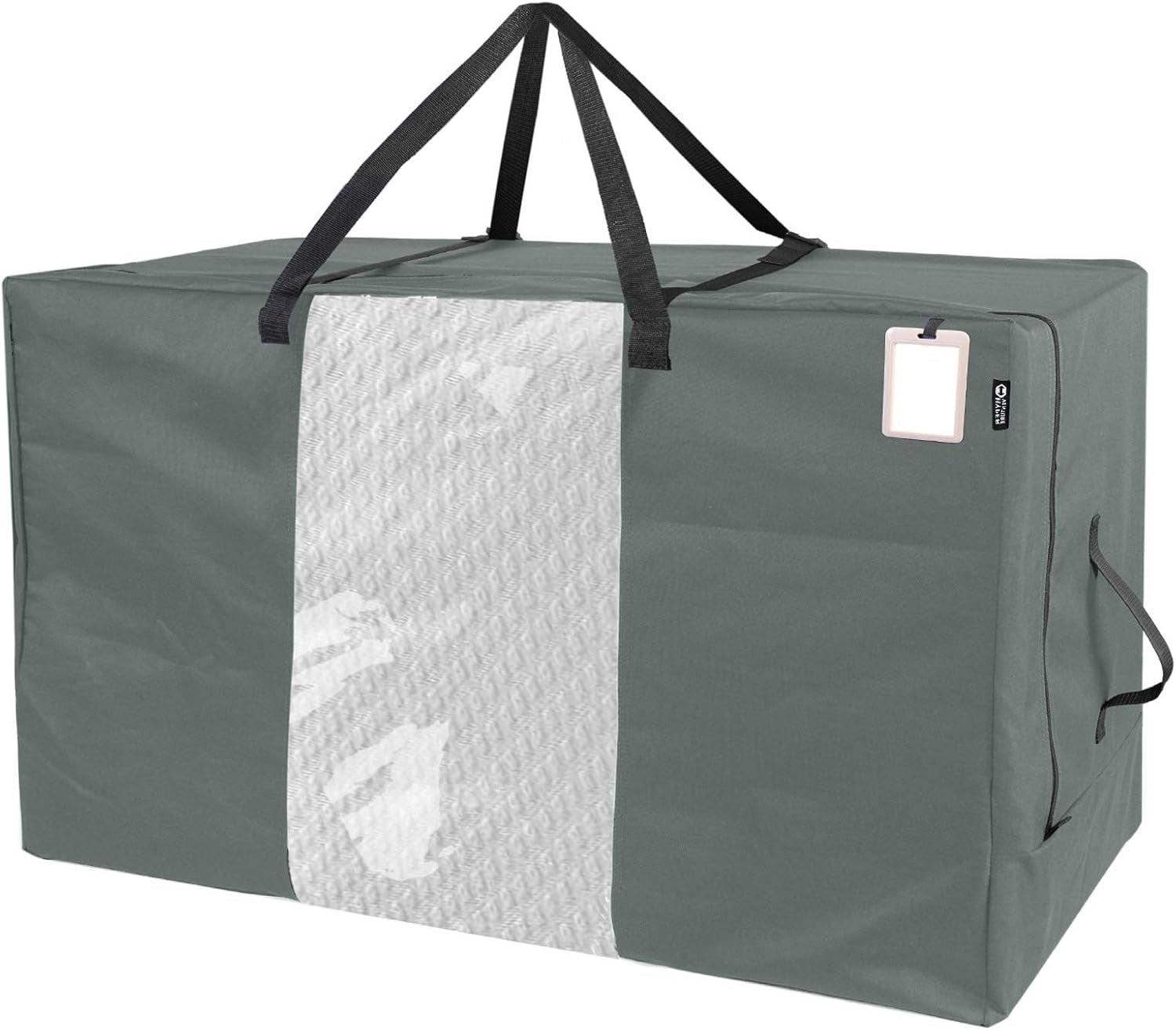 Folding Mattress Storage Bag - Durable Carry Case Fits for Tri-Fold up to 6 Inches Queen Mattress, Grey