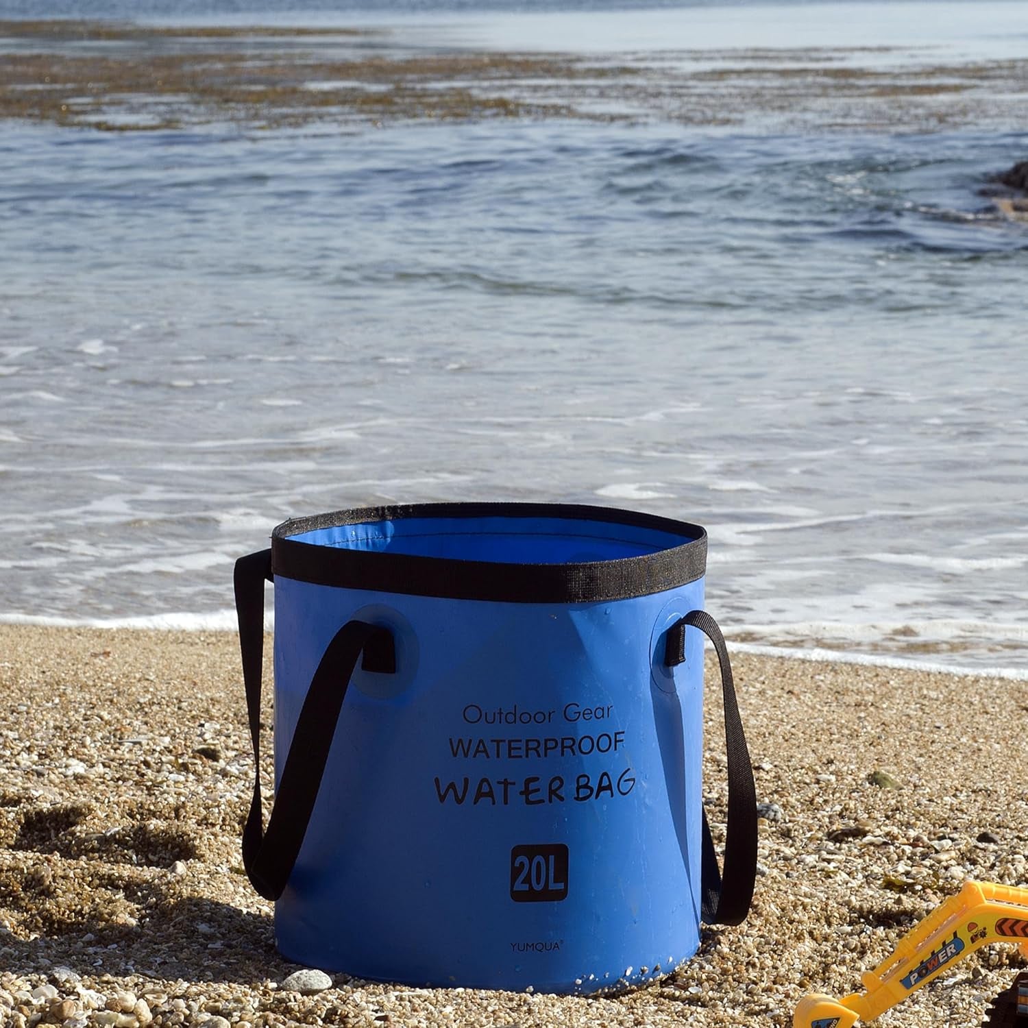 Collapsible Bucket 5 Gallon, Multifunctional Portable Folding Bucket Water Container Wash Basin for Camping Fishing Hiking Traveling Backpacking Outdoor Survival Gardening Car Washing