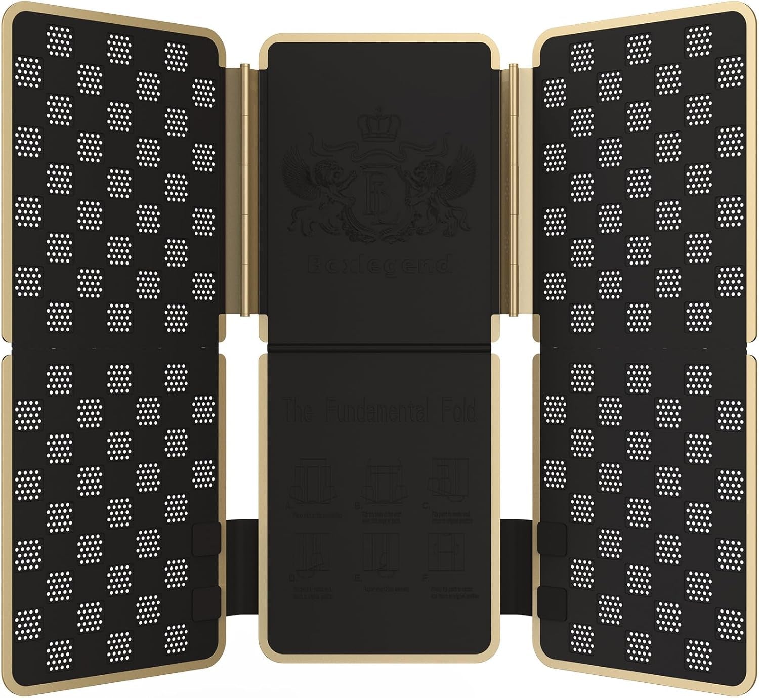 Shirt Folder V7 Metal for Wear Resistance Clothes Folding Board Storage Tshirt Folder Board Metal Edging and Joints Laundry Folding Board Black