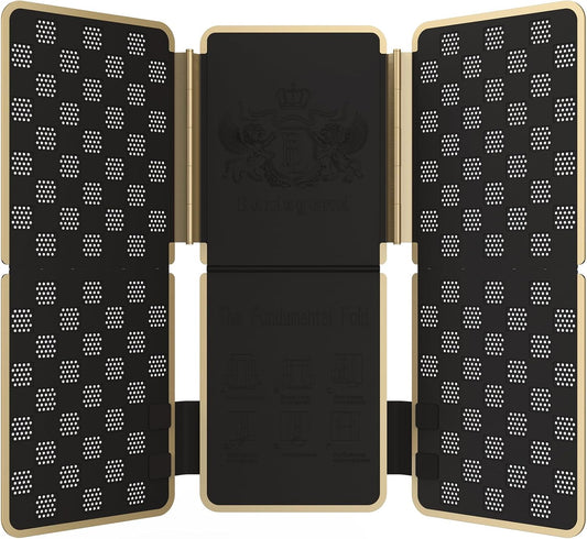 Shirt Folder V7 Metal for Wear Resistance Clothes Folding Board Storage Tshirt Folder Board Metal Edging and Joints Laundry Folding Board Black