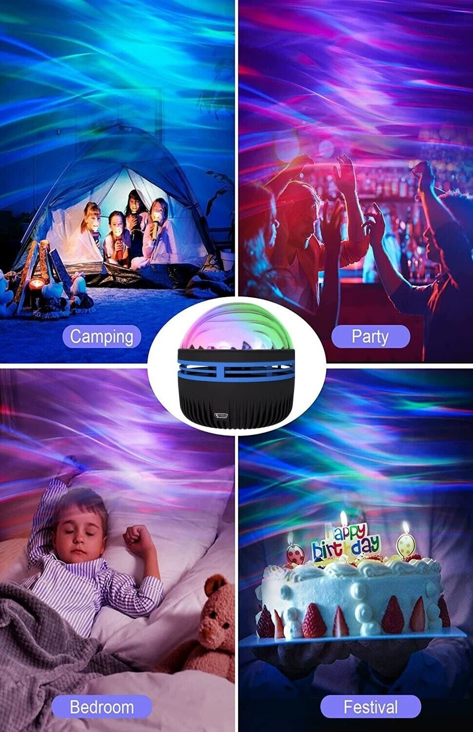 Aurora Lights Projector, Northern Light Projector with Remote Control