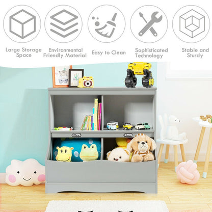 Kids 3-Tier Bookcase Storage Organizer
