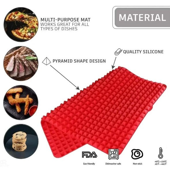 Non-Stick Silicone Pyramid Cooking Mat Baking Mat