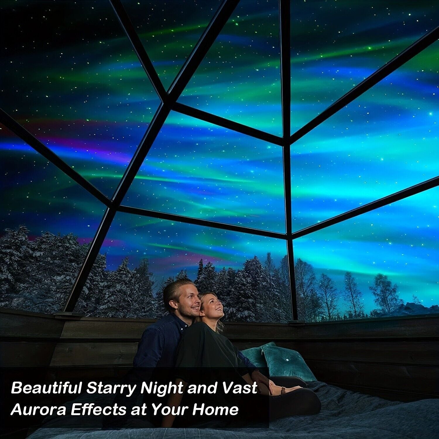 Aurora Lights Projector, Northern Light Projector with Remote Control