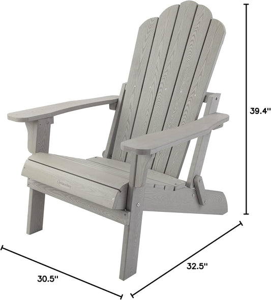 Folding Adirondack Chair (Grey)
