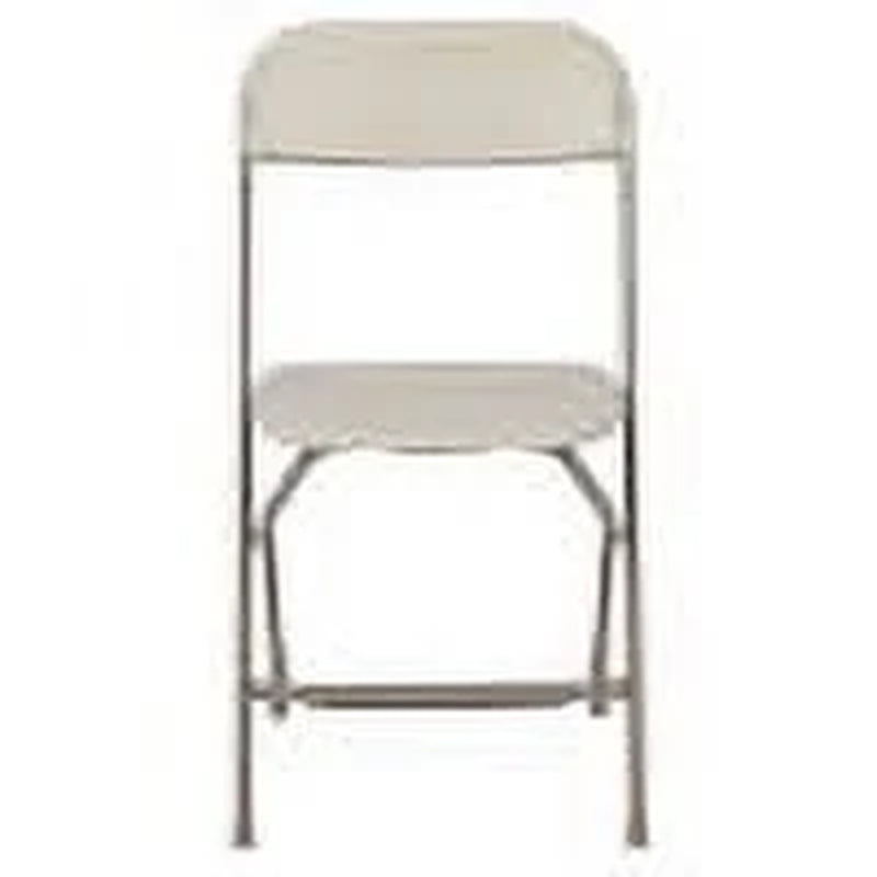 Hercules Series Plastic Folding Chair Beige - 2 Pack 650LB Weight Capacity Comfortable Event Chair-Lightweight Folding Chair