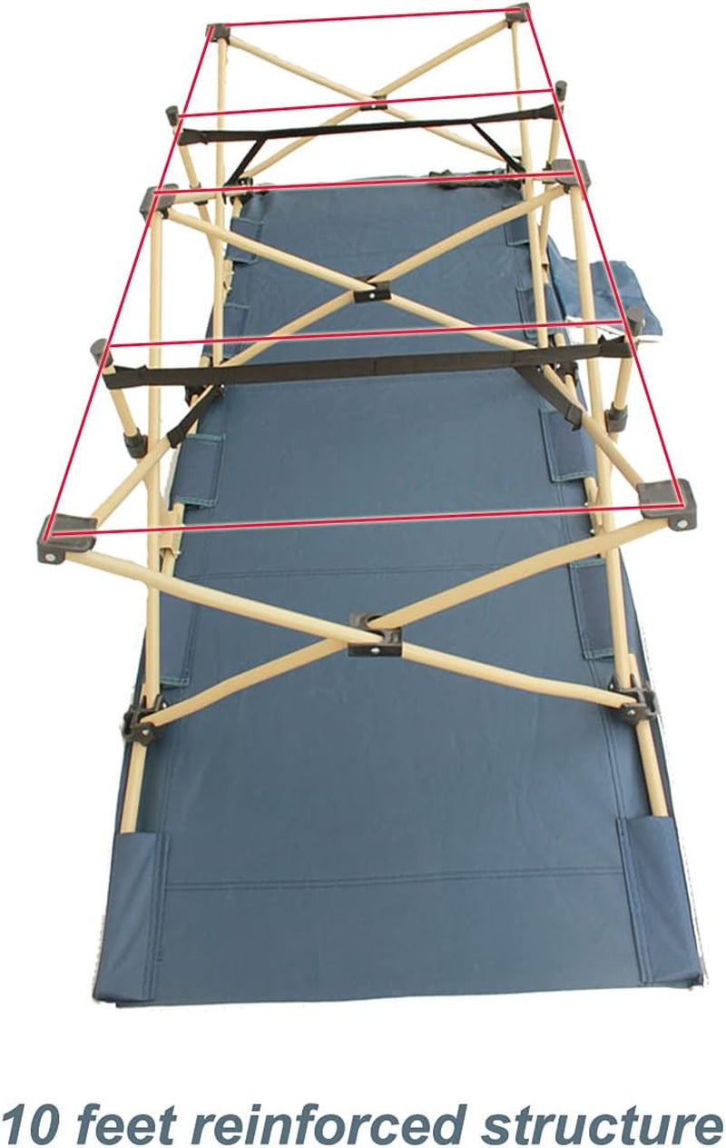 Folding Camping Cot for Adults & Kids Support up to 450Lbs, Portable Camp Tent Foldable Bed with Camping Storage Bag, Travel Backpacking Cot for Outdoor and Office/Home