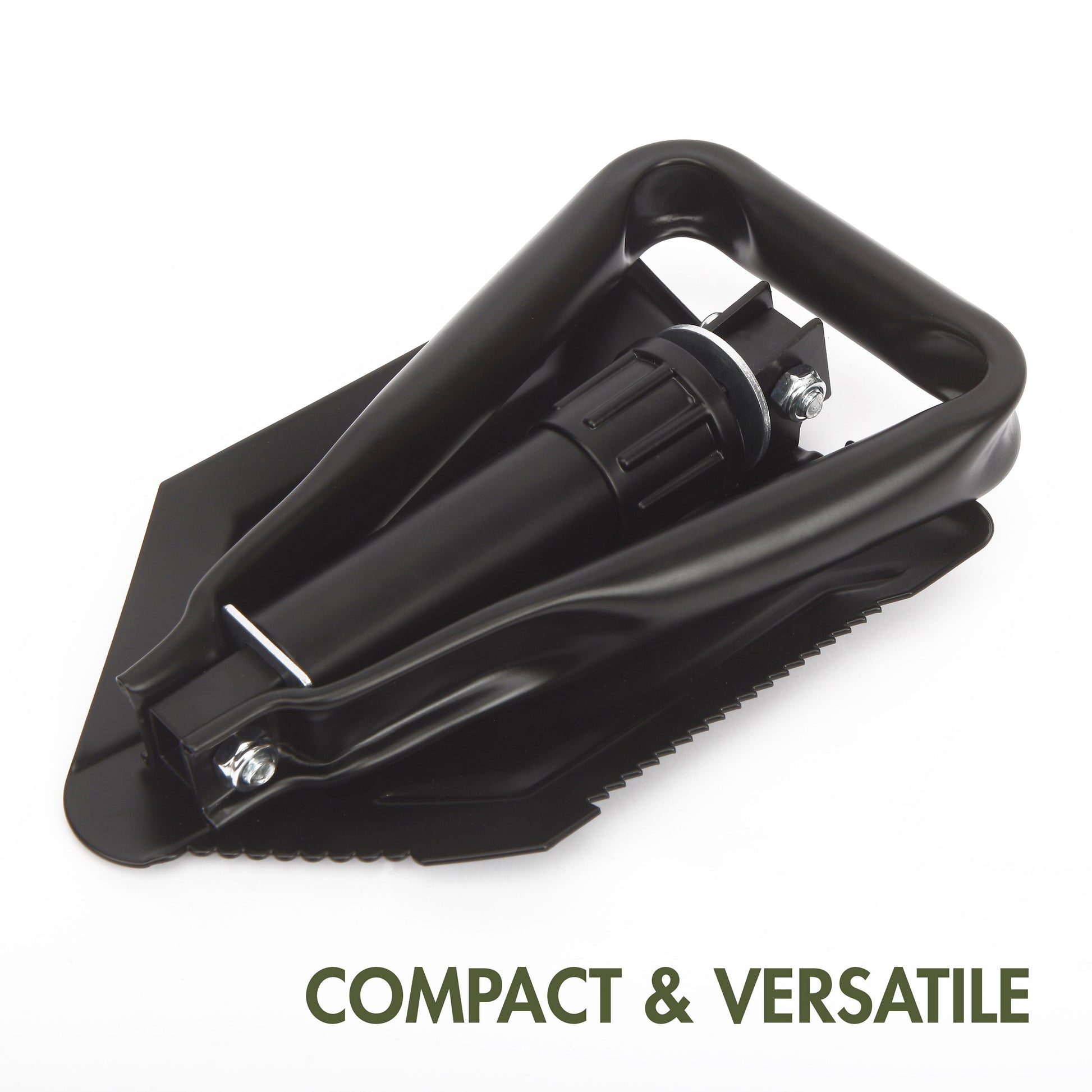(4 Pack)  Heavy Duty Steel Folding Shovel, Black, Model 4803