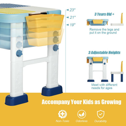 6-In-1 Kids Activity Table Set with Chair