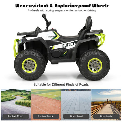 12 V Kids Electric 4-Wheeler ATV Quad with MP3 and LED Lights