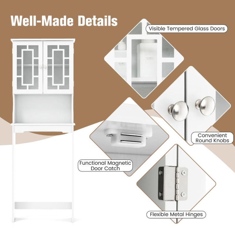 Bathroom Spacesaver Organizer with Adjustable Shelf