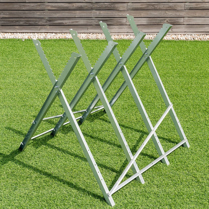 220 Lbs Heavy Duty Portable Foldable Steel Sawhorse