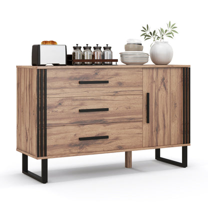 Sideboard Buffet Cabinet Credenza Storage Cabinet with 3 Drawers