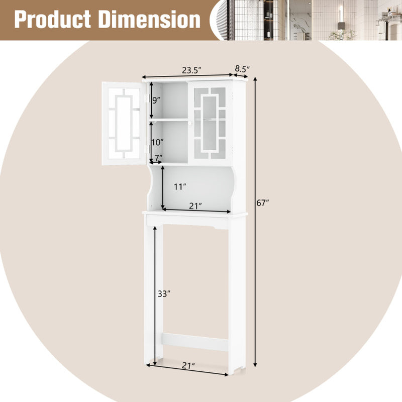 Bathroom Spacesaver Organizer with Adjustable Shelf