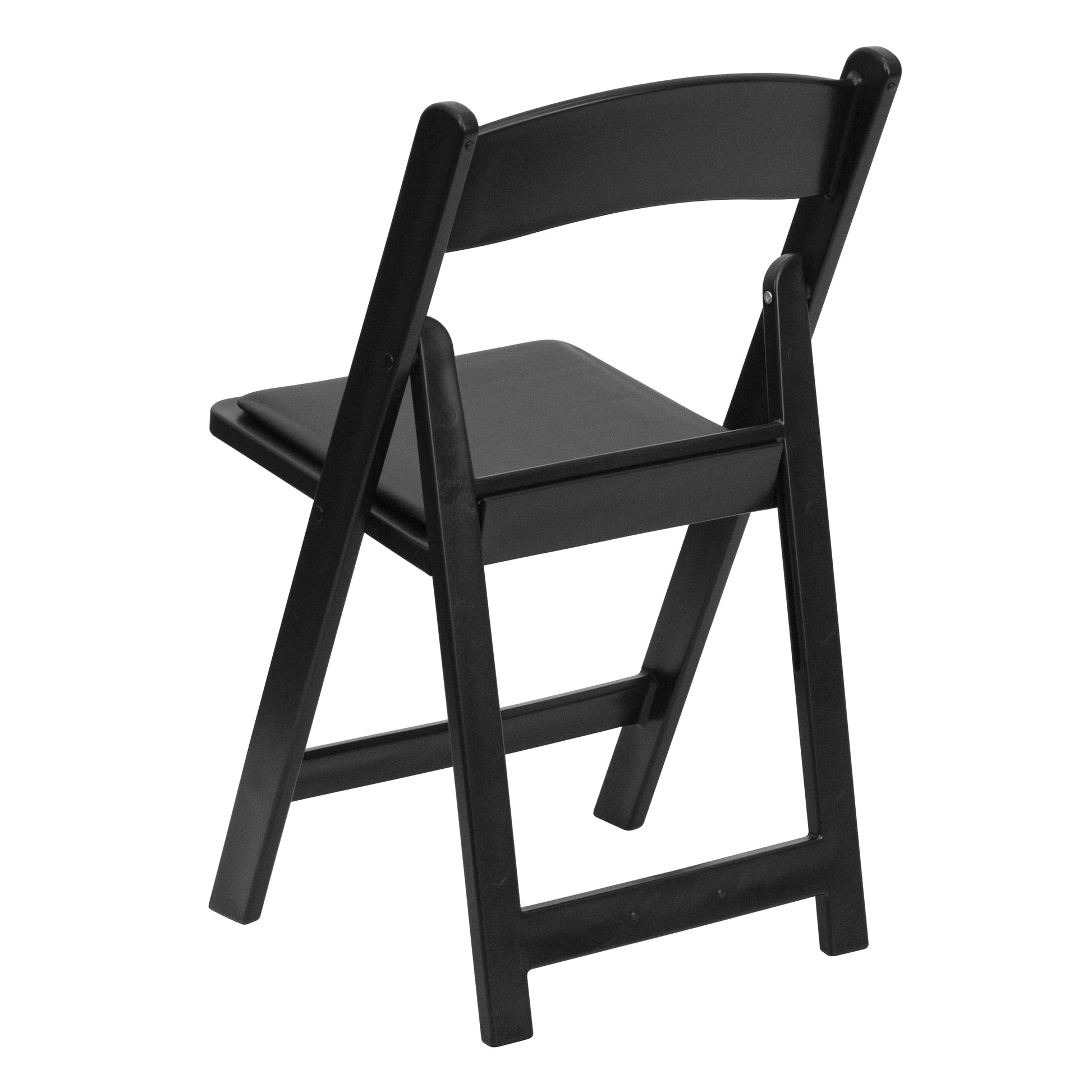 Hercules Folding Chair - Black Resin – 800LB Weight Capacity Comfortable Event Chair - Light Weight Folding Chair