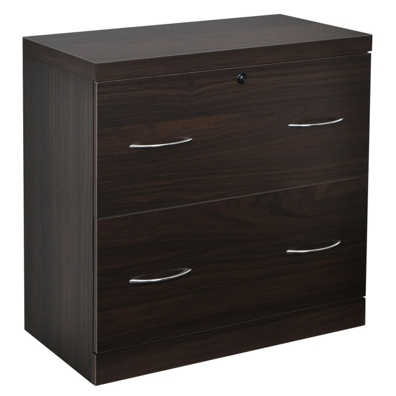 2-Drawer File Cabinet with Lock Hinging Bar Letter and Legal Size