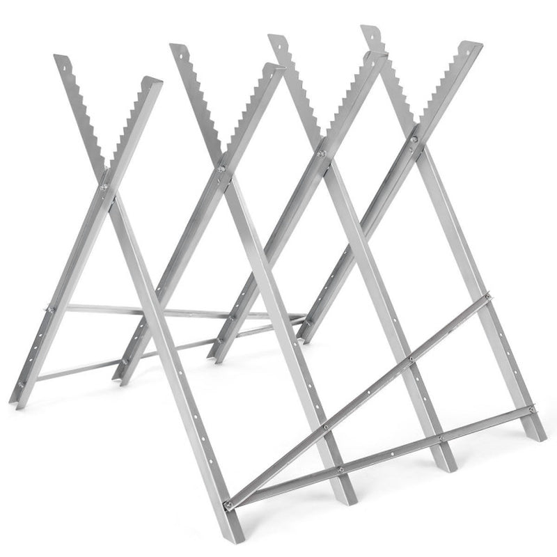 220 Lbs Heavy Duty Portable Foldable Steel Sawhorse