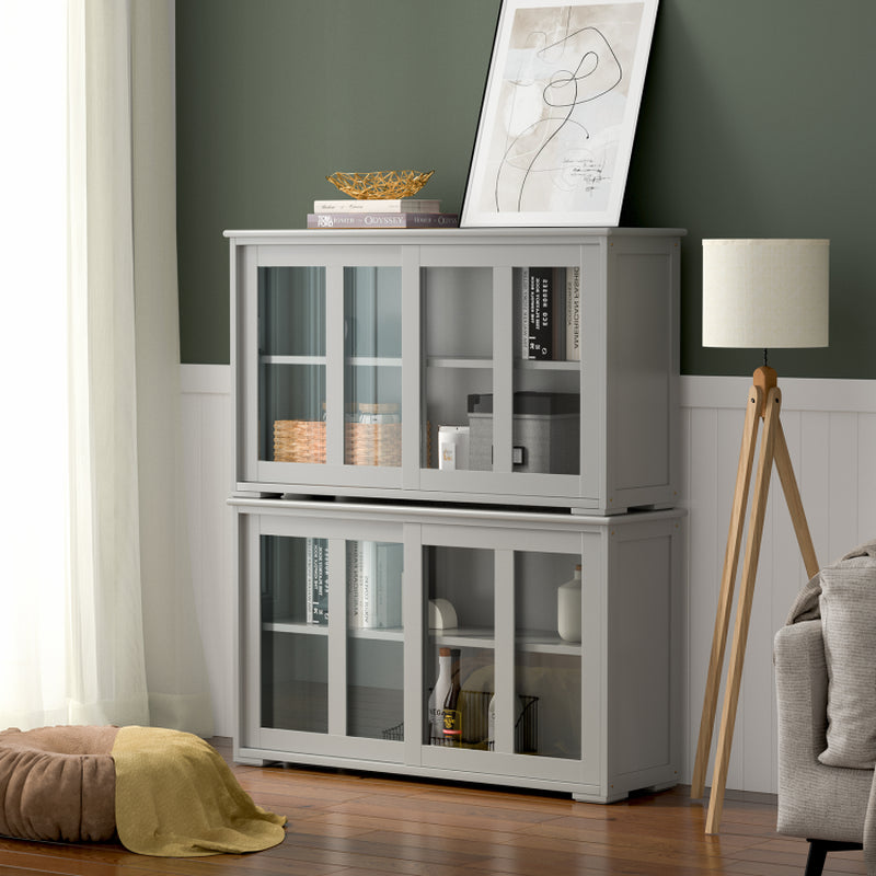 Sideboard Buffet Cupboard Storage Cabinet with Sliding Door