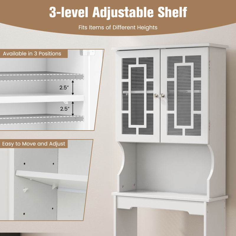 Bathroom Spacesaver Organizer with Adjustable Shelf