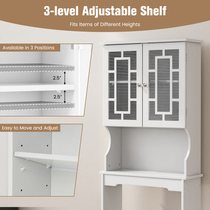 Bathroom Spacesaver Organizer with Adjustable Shelf