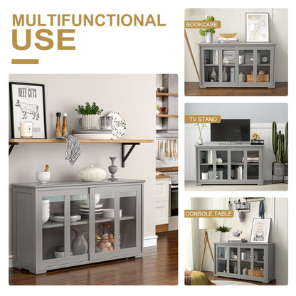 Sideboard Buffet Cupboard Storage Cabinet with Sliding Door