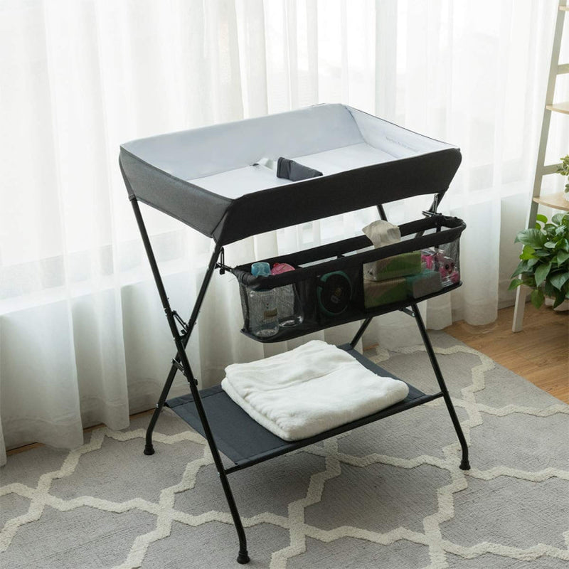 Portable Infant Changing Station Baby Diaper Table with Safety Belt
