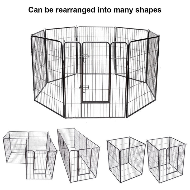 40 Inch 8 Metal Panel Heavy Duty Pet Playpen Dog Fence