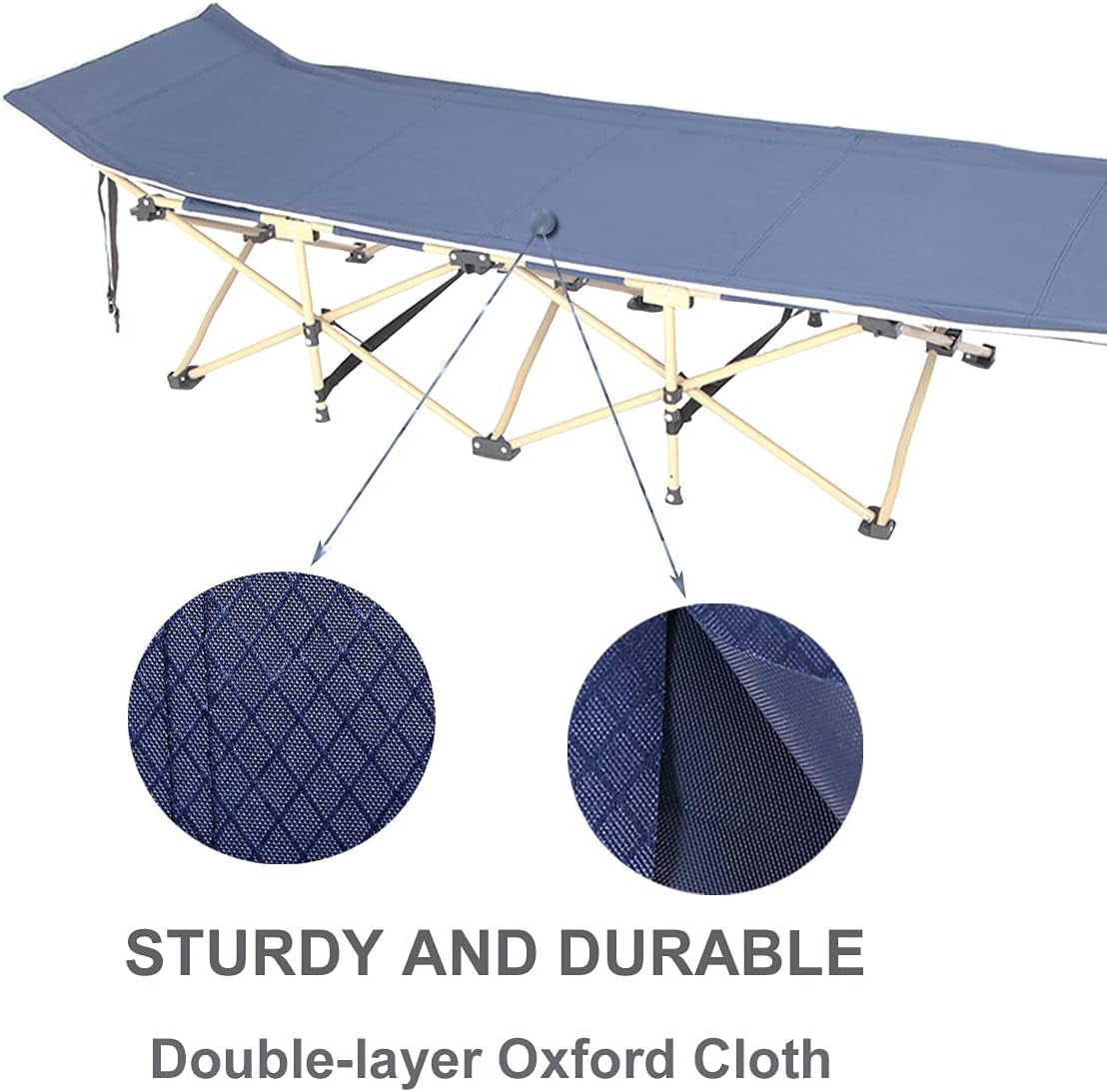 Folding Camping Cot for Adults & Kids Support up to 450Lbs, Portable Camp Tent Foldable Bed with Camping Storage Bag, Travel Backpacking Cot for Outdoor and Office/Home