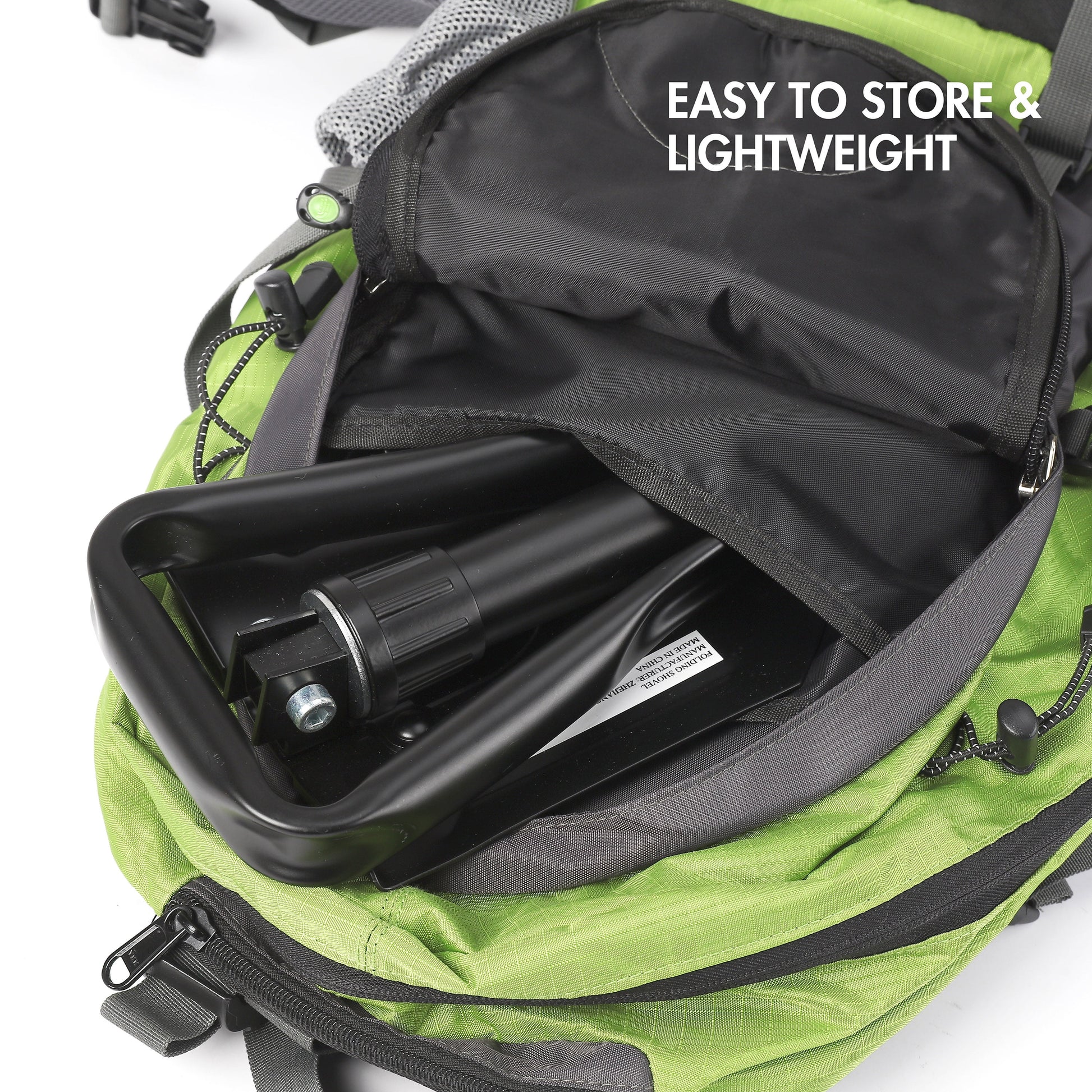 (4 Pack)  Heavy Duty Steel Folding Shovel, Black, Model 4803
