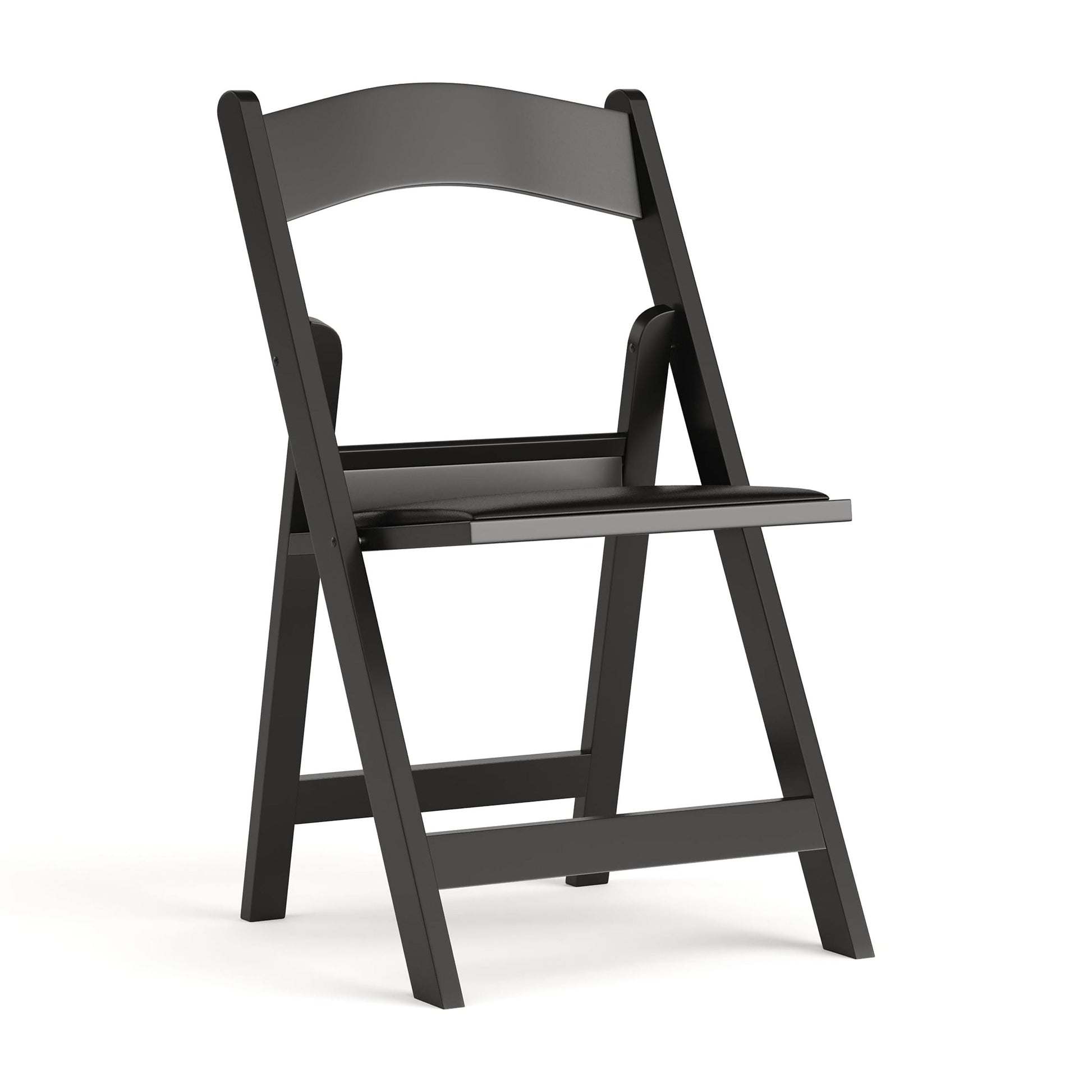 Hercules Folding Chair - Black Resin – 800LB Weight Capacity Comfortable Event Chair - Light Weight Folding Chair
