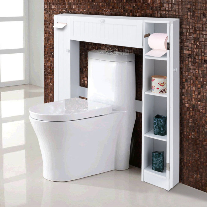 Over the Toilet Storage Cabinet with 2 Cabinets and Adjustable Shelves