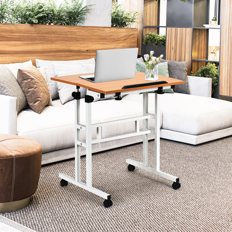 2 in 1 Height Adjustable Sit Standing Computer Desk