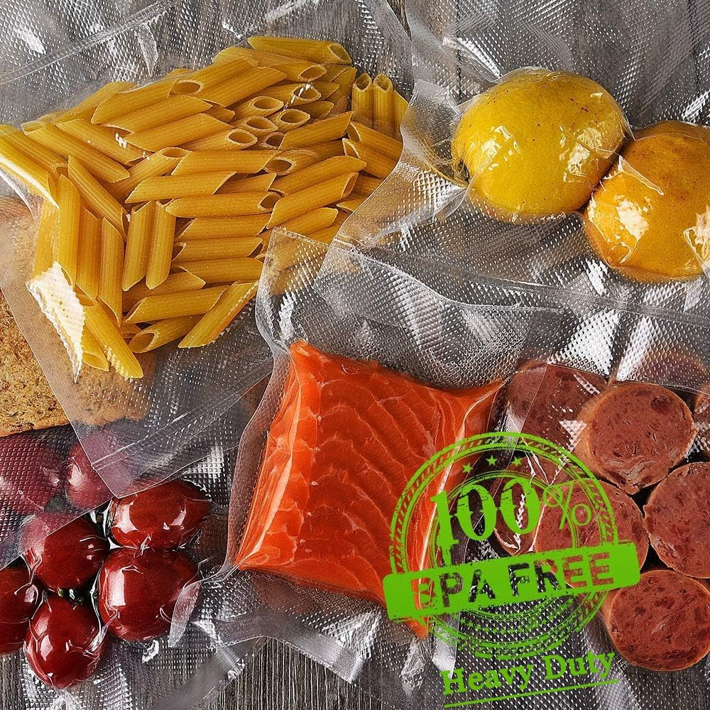 Vacuum Sealer Bags for Food，Seal a Meal Bags Rolls，8Inx50 Rolls 2 Pack，，Commercial Grade, Heavy Duty, BPA Free,Great for Vac Storage.Total 100 Feet!!!