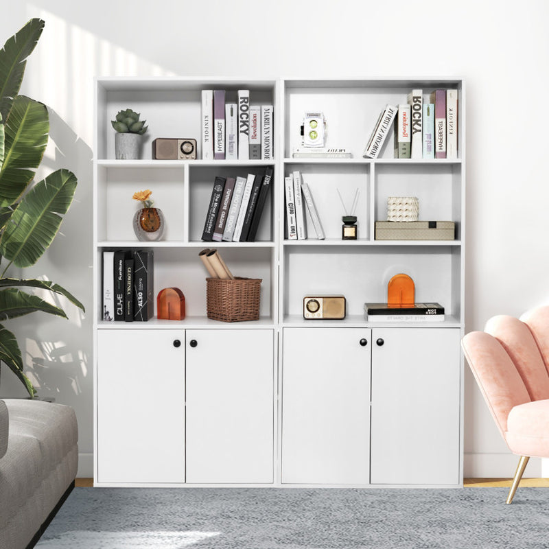 5-Tier Freestanding Bookcase with Open Cubes and Adjustable Shelf