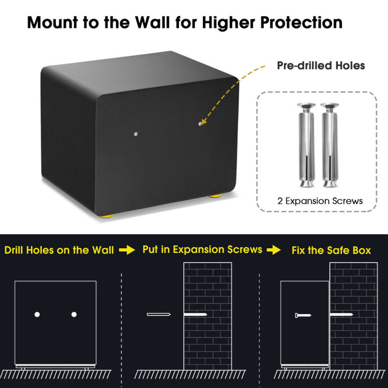 1.0 Cu Ft Fireproof Waterproof Electronic Safe Box with Digital Keypad and Key