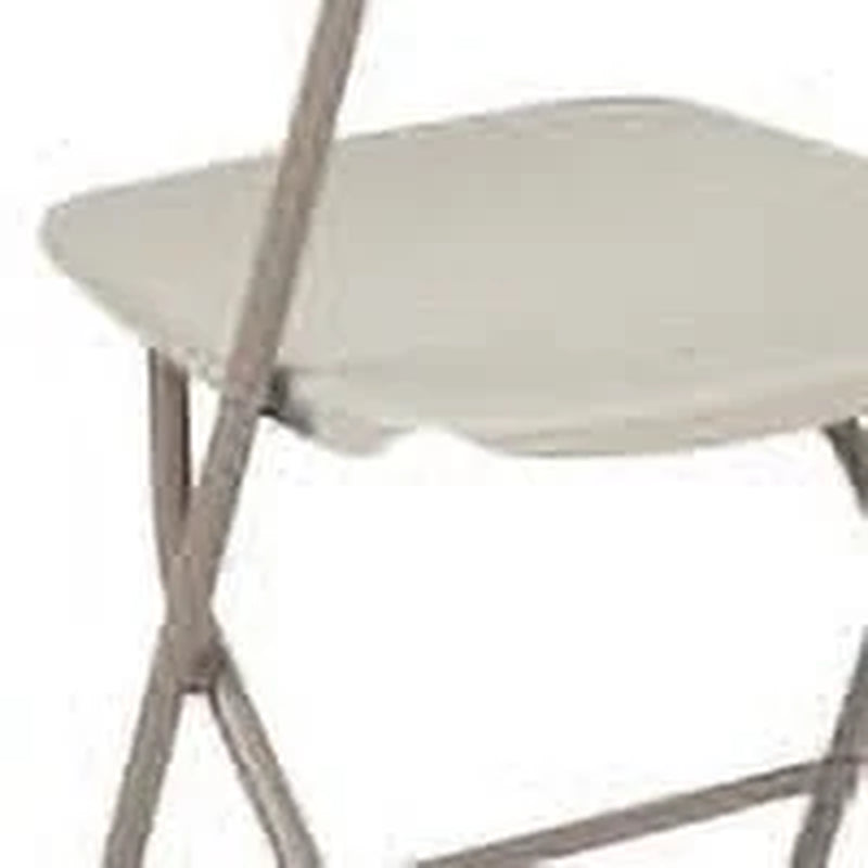 Hercules Series Plastic Folding Chair Beige - 2 Pack 650LB Weight Capacity Comfortable Event Chair-Lightweight Folding Chair
