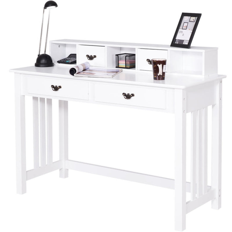 Home Office Writing Desk with 4 Drawer Computer Study Table
