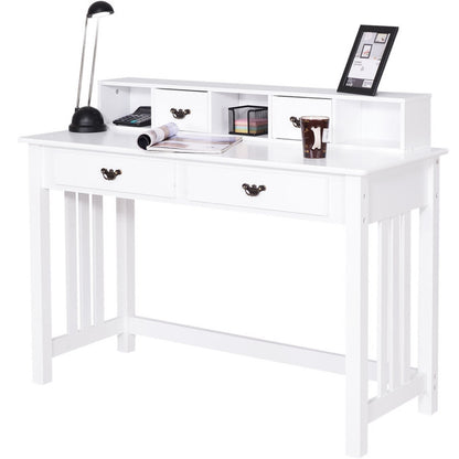 Home Office Writing Desk with 4 Drawer Computer Study Table